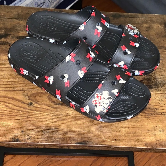 Disneyland Resort Exclusive Minnie Mouse Crocs Sandals - Size 9 Woman's - Picture 5 of 11